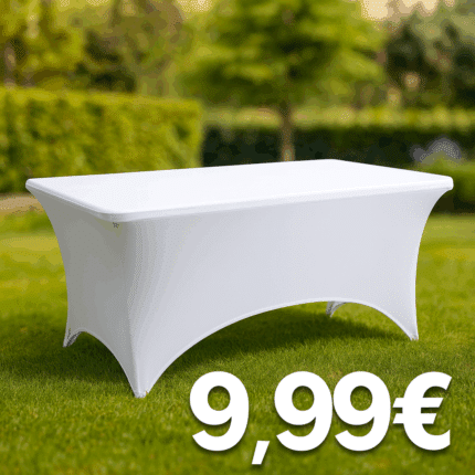Nappe de table extensible blanc