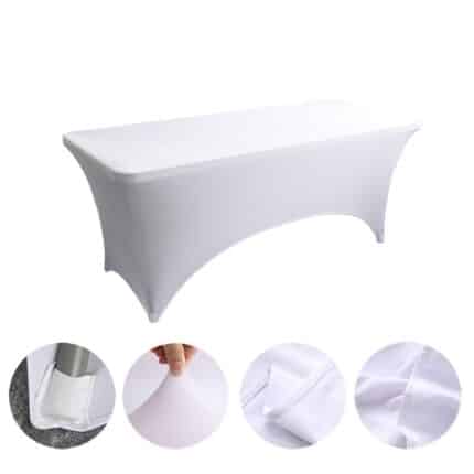 Nappe de table extensible blanc