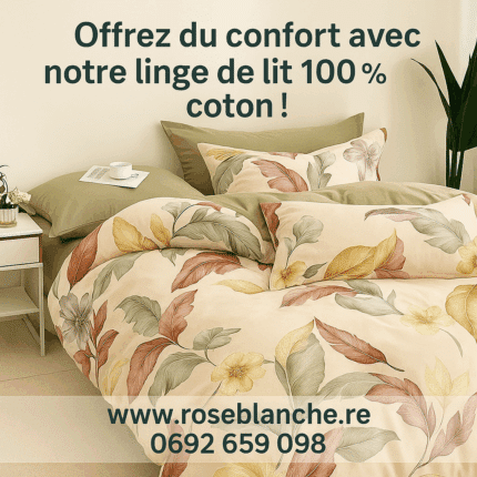 Linge de lit imprimé numéro 55