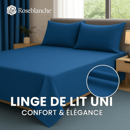 Linge de lit bleu jeans