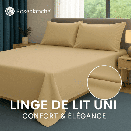 Linge de lit sable dorée